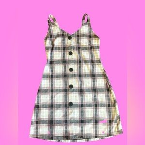 Stretchy 90s Plaid Dress